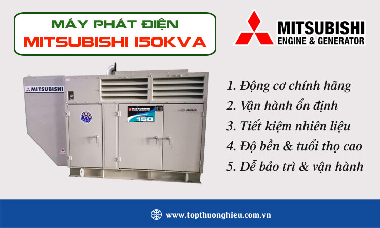 Máy phát điện Mitsubishi 150kva 